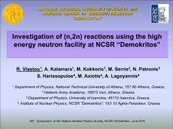 Measurement of the Neutron induced reactions at Demokritos