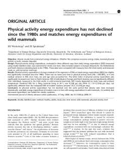 ORIGINAL ARTICLE Physical activity energy expenditure has not
