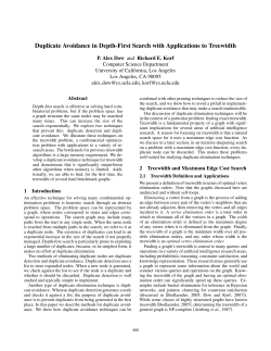 Duplicate Avoidance in Depth-First Search with Applications