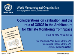 Considerations on calibration and the role of GSICS in