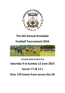 Eleven A Side 2016 Team Application