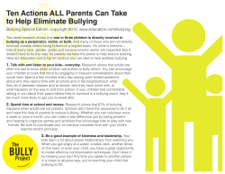 10 Tips for Parents