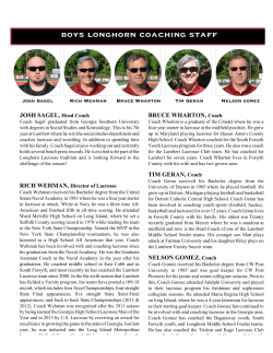 boys longhorn coaching staff - Lambert Lacrosse Booster Club