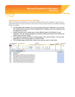 Microsoft OneNote for Educators