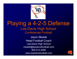 Playing a 4-2-5 Defense