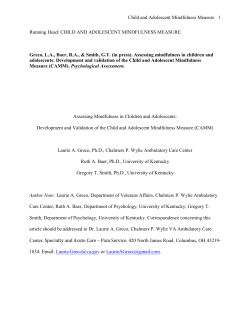 Development and Validation of the Children`s Acceptance and