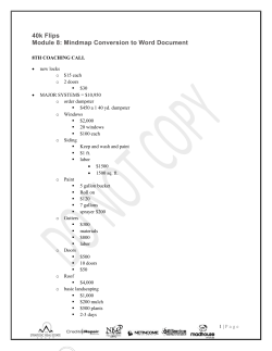 Step 4: PAINT: DOORS, KITCHENS, BATHS (takes 1 - 2