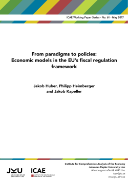 From paradigms to policies: Economic models in the EU`s