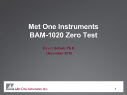 BAM - 1020 Zero Test
