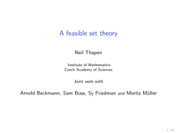 A feasible set theory