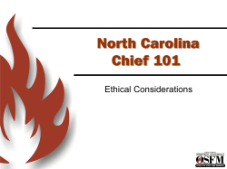 Chief 101 PPT Ethics