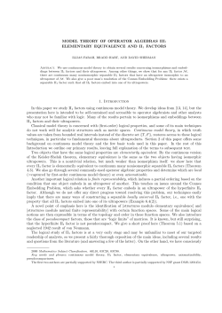 MODEL THEORY OF OPERATOR ALGEBRAS III