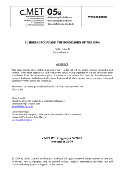 Business groups and the boundaries of the firm