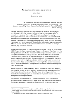 1 &ldquo;Let us weigh the gain and the loss involved in wagering that God