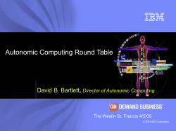 Director of Autonomic Computing