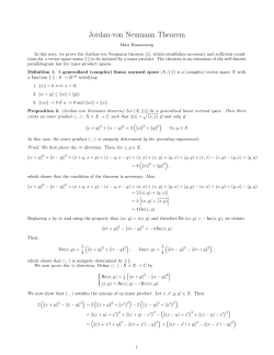 Jordan-von Neumann Theorem