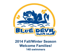 Blue Devil Swim Club Annual Parent Meeting Agenda