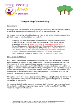 SafeguardingChildren-Model Policy