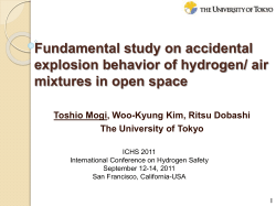 Fundamental study on accidental explosion behavior of hydrogen