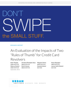 An Evaluation of the Impacts of Two &ldquo;Rules of