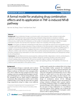 A formal model for analyzing drug combination effects and its