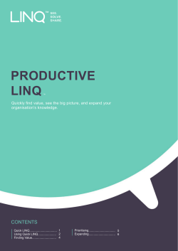 PRODUCTIVE LINQ
