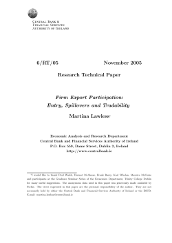 Firm Export Participation