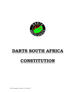 Article 2 - Darts South Africa