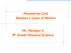 Basic Design And Instructions For Building A Mousetrap Car