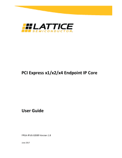 PCI Express x1/x2/x4 Endpoint IP Core