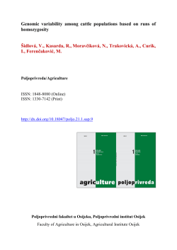 Genomic variability among cattle populations based on runs of