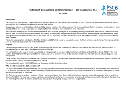 Portsmouth Safeguarding Children Compact &ndash; Self