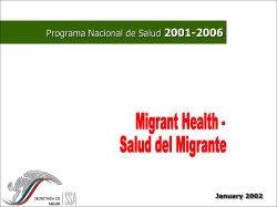 Presentaci&oacute;n de PowerPoint - Mexico Border Health Commission