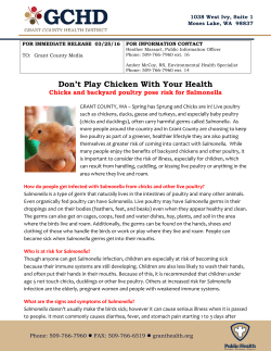 03/25/2016 Don`t Play Chicken With Your Health
