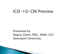 ICD-10-CM and ICD-10