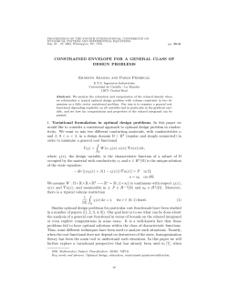 CONSTRAINED ENVELOPE FOR A GENERAL CLASS OF
