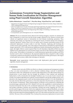 Autonomous Terrestrial Image Segmentation and Sensor Node