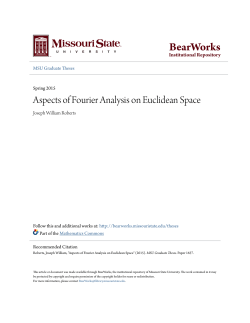 Aspects of Fourier Analysis on Euclidean Space
