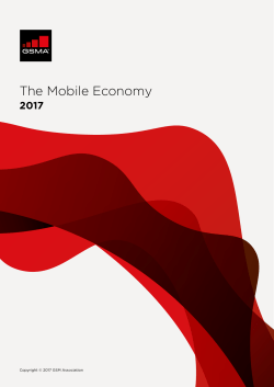 The Mobile Economy - GSMA Intelligence