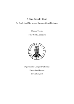 A State Friendly Court - BORA - UiB