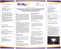 Blogging Your Way to Cultural Understanding