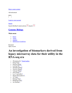 An investigation of biomarkers derived from legacy microarray data