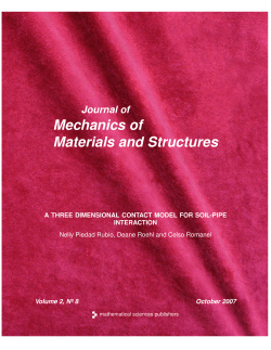 A three dimensional contact model for soil