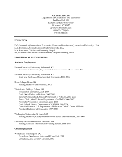 gyan pradhan - The Department Of Government And Economics