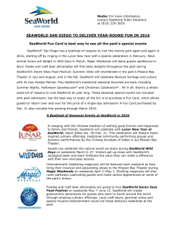 SEAWORLD PROVIDES BOATLOADS OF FUN IN 2016 Page 1