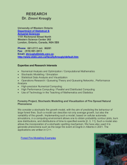 Expertise and Research Interests - Department of Statistical and