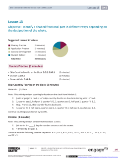 Grade 3 Mathematics Module 5, Topic C, Lesson 13
