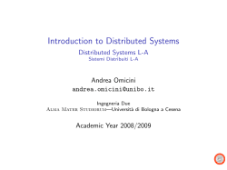 Introduction to Distributed Systems - Distributed Systems LA