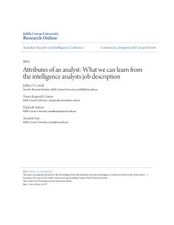 Attributes of an analyst: What we can learn from