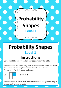 Probability Shapes Probability Shapes